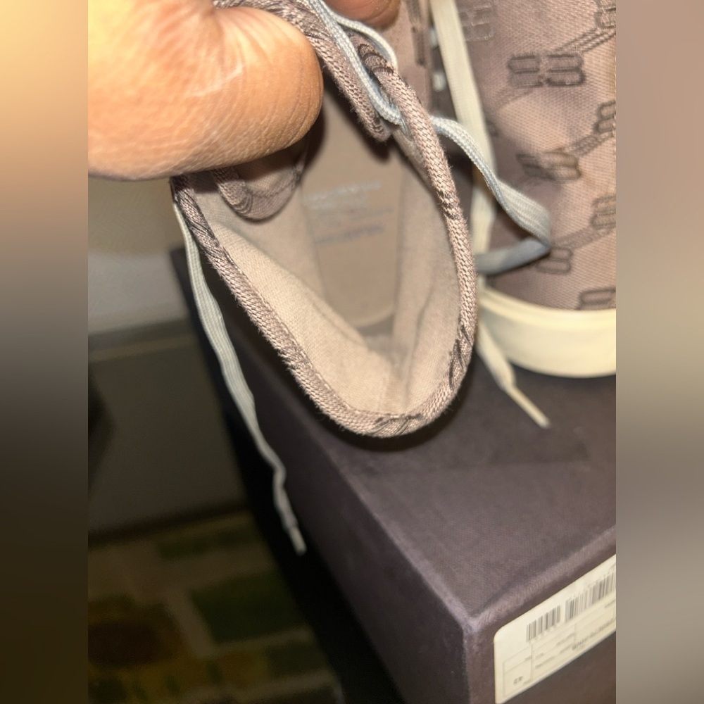 men's size 9 BALENCIAGA Paris High-Top BB Monogram Sneakers New No Box - Picture 7 of 7